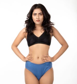 One Star-EDA-Bra (Black) & Panty (Blue)